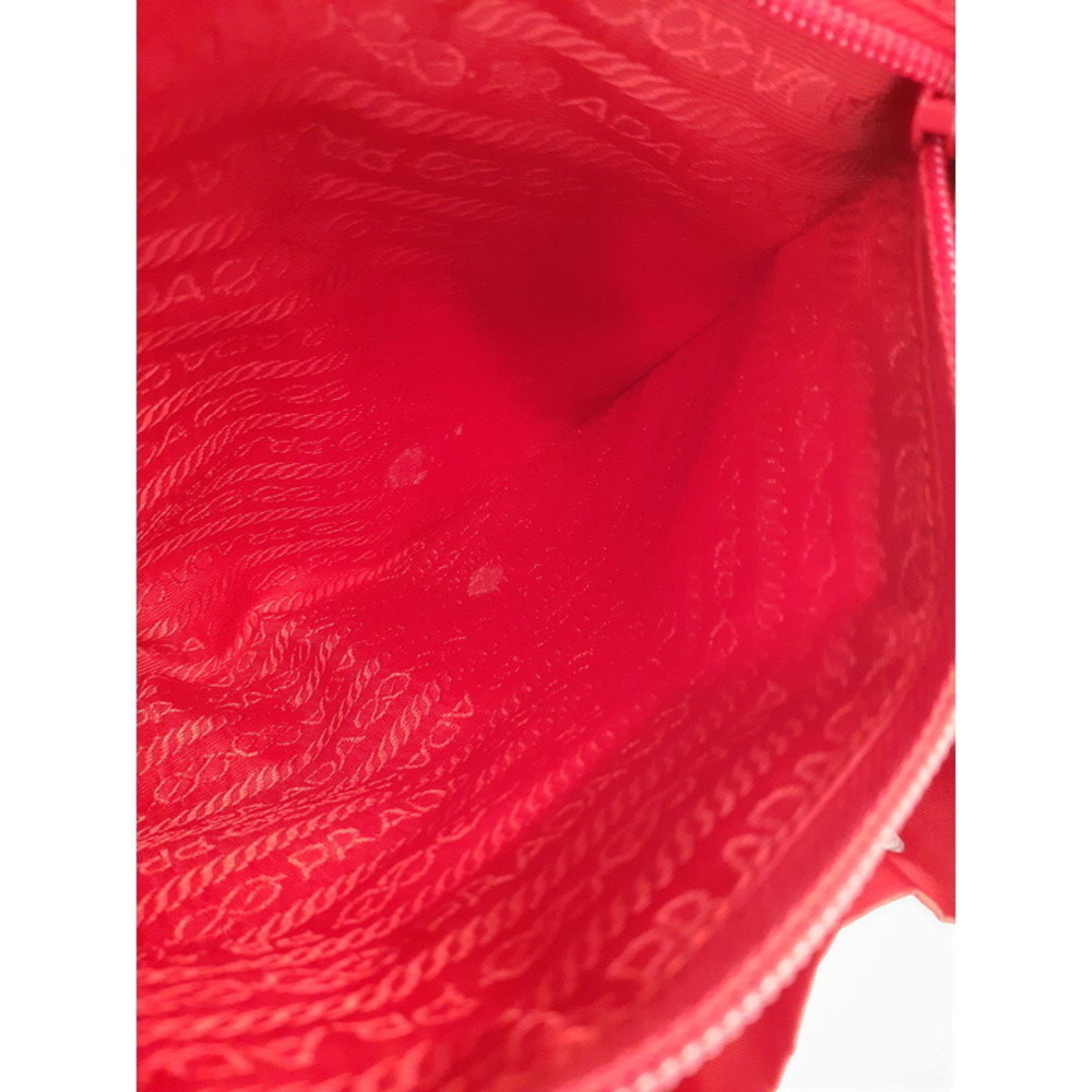 Prada Rucksack Two Tessuto Daybag Pocket Backpack Red - Picture 9 of 9